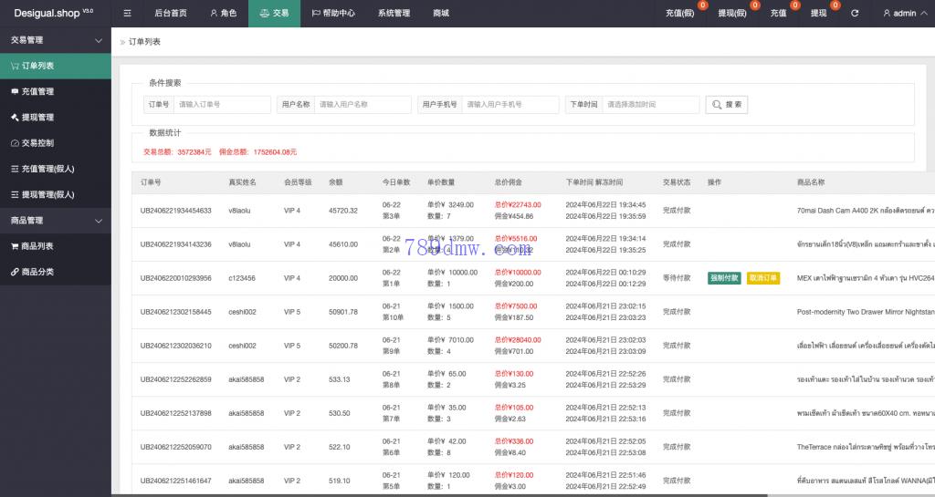 多国语言 刷单_抢单 商城抢单系统 订单自动匹配系统 打针福利单 叠加组 UI