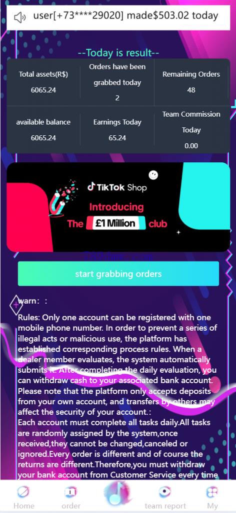 tiktok刷单抢单系统/多国语言卡单连单/已内嵌tiktok